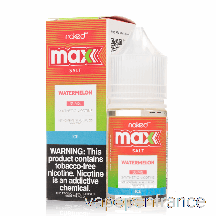 Pastèque Glacée - Sel Max Nu - Stylo Vape 30 Ml 50 Mg